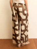 EMME BY MARELLA Albero Printed Twill Παντελόνι