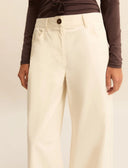 EMME BY MARELLA Vacillo Wide Fit Λευκό Παντελόνι