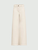 EMME BY MARELLA Vacillo Wide Fit Λευκό Παντελόνι