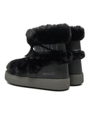 MOON BOOT LTrack Tube Faux-Fur Boots Black