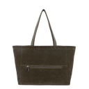 LANCASTER Suédine KBA Large Tote Bag Kaki