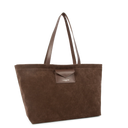 LANCASTER Suédine KBA Large Tote Bag Marron