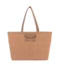 LANCASTER Suédine KBA Large Tote Bag Camel