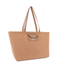 LANCASTER Suédine KBA Large Tote Bag Camel