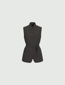 EMME BY MARELLA Ursula Sleeveless Jacket With Belt Charcoal