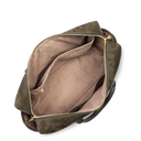 LANCASTER Suéde Cube Tote Χακί Τσάντα