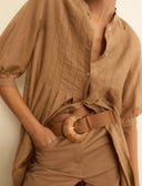 EMME BY MARELLA Fata Raffia Tobacco Ζώνη