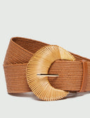 EMME BY MARELLA Fata Raffia Tobacco Ζώνη