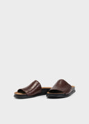 VAGABOND Effie Brown Braided Leather Sandals