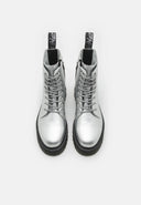 DR. MARTENS Jadon Silver Metallic Tumble Boots