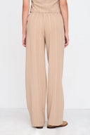 24COLOURS Striped Beige Pants