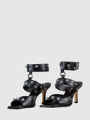 CARRANO 778006 Black Sandals with Studs