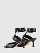 CARRANO 778006 Μαύρα Πέδιλα με Τρουκς