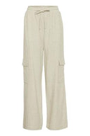 ICHI Ihdaley Beige Cargo Pants