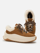 MOON BOOT Moon247 City Shearling Sneakers Cognac