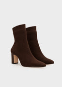 CARRANO 862022 Knit Dark Brown Μποτάκια