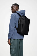 RAINS Clip Front Backpack W3 – Black