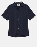 ANERKJENDT Akkurt Plucket Detail Blue Shirt