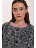 24COLOURS Bouclé Γκρι Γιλέκο