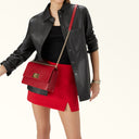 FURLA 1927 S Crossbody Κόκκινη Τσάντα