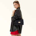 FURLA 1927 S Crossbody Μαύρη Τσάντα