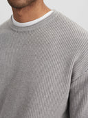 GABBA Cape Rib Knit Grey Mel Men's Knitwear