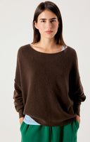 AMERICAN VINTAGE Damsville Brown Πουλόβερ