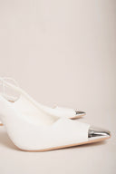 CARRANO Yve Δερμάτινα Λευκά Pumps