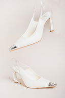 CARRANO Yve Δερμάτινα Λευκά Pumps