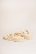 KMB Rylee Δερμάτινα Suede Μπεζ Πέδιλα