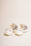 BUFFALO Binary Pool Platform Silver Slippers