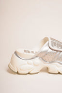 BUFFALO Binary Pool Platform Silver Slippers