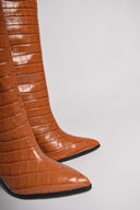 SCHUTZ Maryana Crocus Brown Heeled Boots