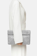 TWENTY FOURHAITCH Dunham Silver Pouch Bag