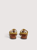 COCCINELLE Monogram Slice Cowhide Sandals White