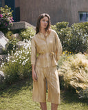 YERSE Πλισέ Μάο Πουκάμισο