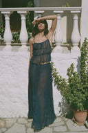 FARA BOUTIQUE Soleil Μπλε Maxi Φούστα