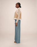 GRACE & MILA Sohen Sleeveless Suede Vest