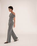 GRACE & MILA Truth Lurex Pants Silver