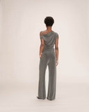 GRACE & MILA Truth Lurex Pants Silver