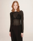 GRACE & MILA Tanguy Lace Bodysuit Black