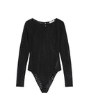GRACE & MILA Tanguy Lace Bodysuit Black