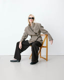 GRACE & MILA Almond Houndstooth Σακάκι