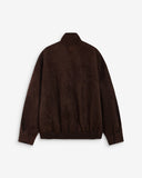GRACE & MILA Arielle Suede-Effect Chocolat Jacket