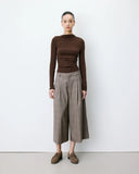 GRACE & MILA Arnold Beige Καρό Παντελόνι