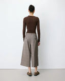 GRACE & MILA Arnold Beige Καρό Παντελόνι