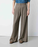 GRACE & MILA Ayen Ηoundstooth Beige Παντελόνι