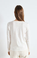 AMERICAN VINTAGE Gamipy Blanc Μακρυμάνικη Μπλούζα