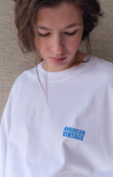 AMERICAN VINTAGE Gixy Blanc Μακρυμάνικη Μπλούζα