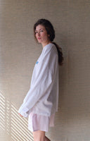 AMERICAN VINTAGE Gixy Blanc Μακρυμάνικη Μπλούζα
